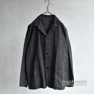OLD FRENCH BLK CHAMBRAY WORK JACKETMINT