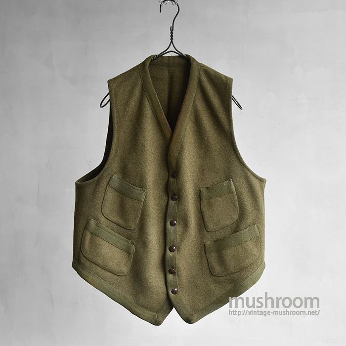 OLD FOUR POCKETS WOOL VEST（MINT CONDITION）