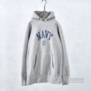 CHAMPION NAVY REVERSE WEAVE HOODYL/ONE COLOR TAG