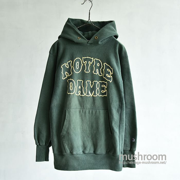 CHAMPION NOTRE DAME REVERSE WEAVE HOODY（X-LARGE）
