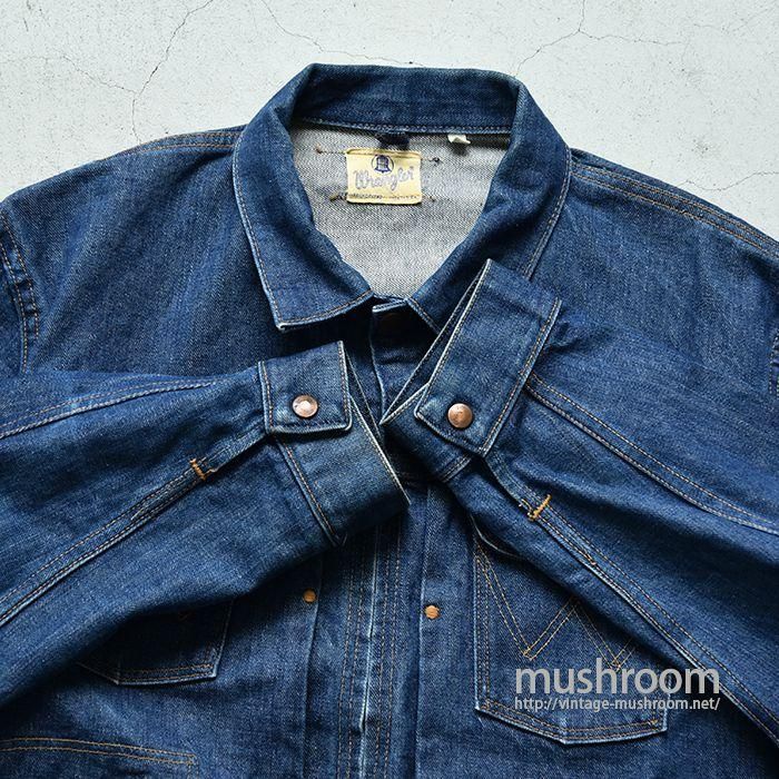 WRANGLER 24MJZ DENIM JACKET(DARK COLOR/46) - 古着屋 WRANGLER 24MJZ DENIM JACKET(DARK COLOR/46) - 古着屋