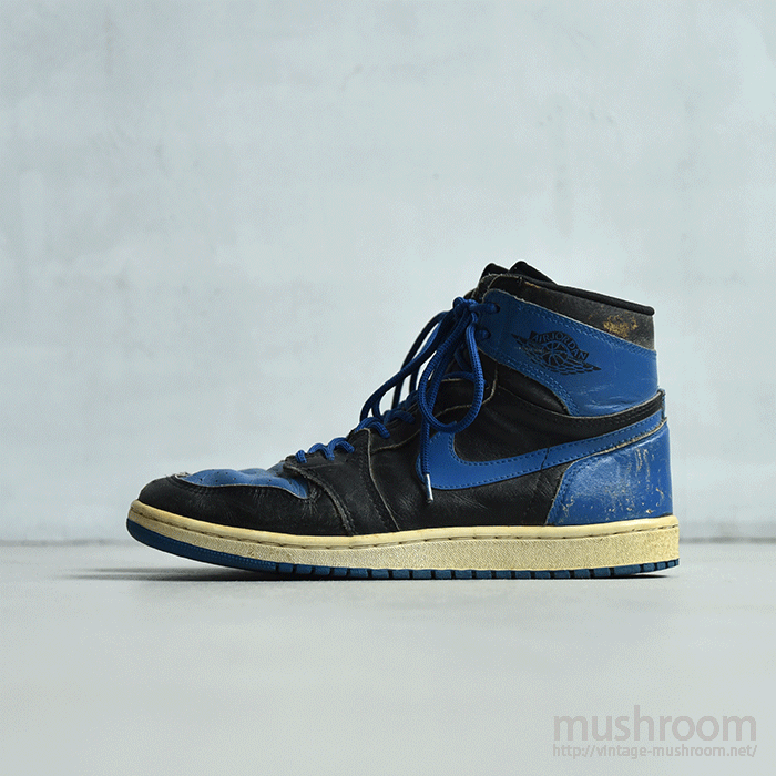 NIKE JORDAN 1ST BASKETBALL SHOES（'85/BLK×BLU/US10） - 古着