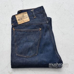 MONTGOMERY WARD FIVE POCKET JEANSW36L30/NON WASHED