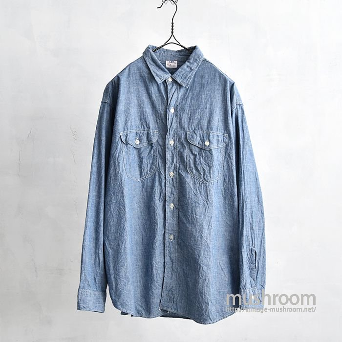 Lee CHAMBRAY WORK SHIRT（1,2WASHED/MINT/18）