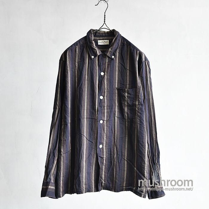 SANDY MAC DONALD L/S STRIPED SHIRT（1 WASHED/MINT/LARGE