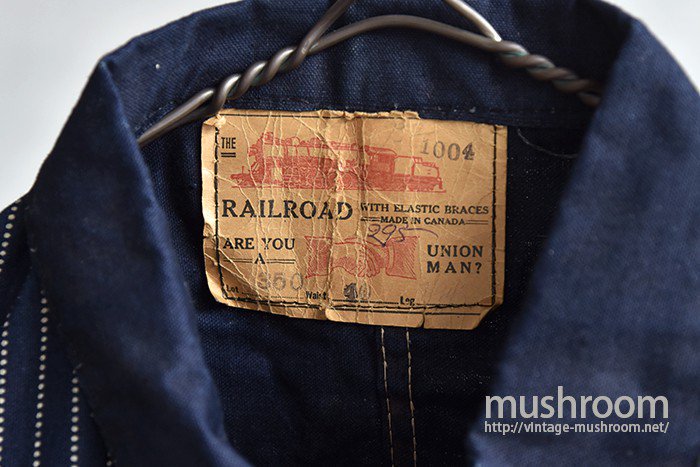 THE RAILROAD WABASH STRIPE COVERALL（40/DEADSTOCK） - 古着屋