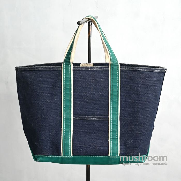 L.L.BEAN DELUXE TOTE BAG（NVY×GRN）