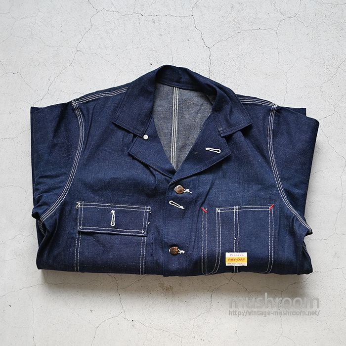 PAYDAY DENIM COVERALL （38/DEADSTOCK） - 古着屋 ｜ mushroom