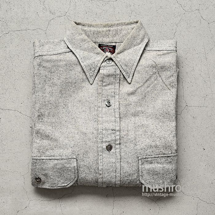 THE BRAVE-MAN PLAIN WOOL WORK SHIRT（MINT CONDITION） - 古着屋