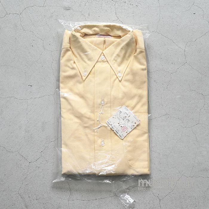 BROOKS BROTHERS OXFORD BD SHIRT（DEADSTOCK/YELLOW/14-3）