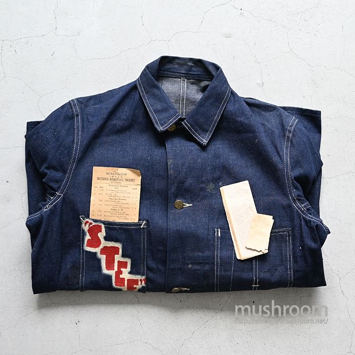 HEAD LIGHT DENIM COVERALL WITH PAINT（DEADSTOCK）
