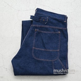UNKNOWN DENIM PAINTER PANTS WITH BUCKLEBUCK（GOOD CONDITION）