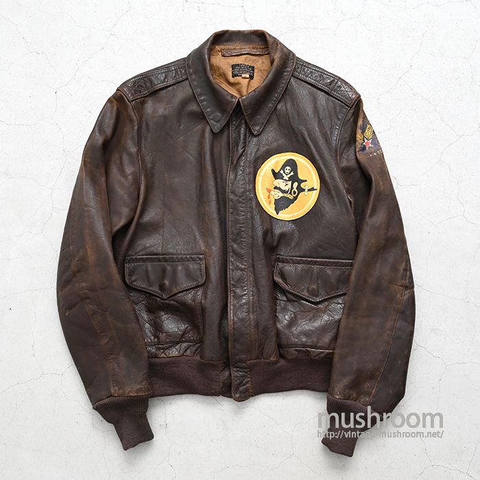 USAAF A-2 LEATHER FLIGHT JACKET（42/GOOD CONDITION）