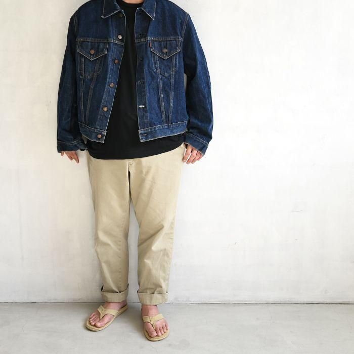 LEVI'S 70505-0217 BIGE DENIM JACKET(SIZE 50) - 古着屋 LEVI'S 70505-0217 BIGE DENIM JACKET(SIZE 50) - 古着屋