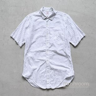 ENRO S/S OXFORD STRIPED SHIRT（GOOD CONDITION/NAVY/15）