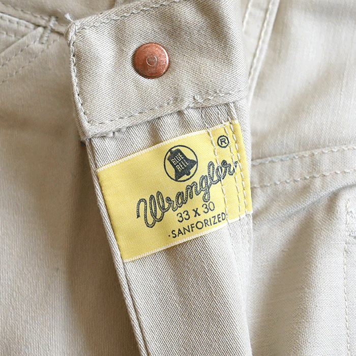 WRANGLER 33MWZ COTTON SATIN PANTS（ALMOST DEADSTOCK/W33L30
