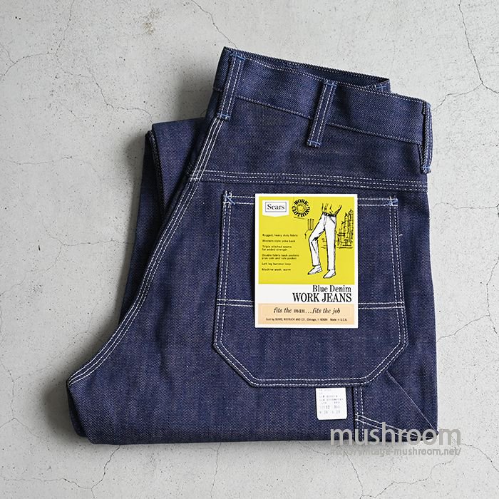 Sears INDIGO DENIM Painter Pants 1970s-