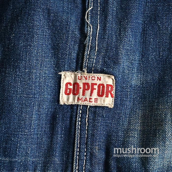 GO PFOR DENIM OVERALL(AMASING REPAIR) - 古着屋 | mushroom GO PFOR DENIM OVERALL(AMASING REPAIR) - 古着屋 | mushroom