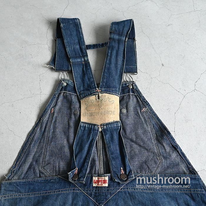 GO PFOR DENIM OVERALL(AMASING REPAIR) - 古着屋 | mushroom GO PFOR DENIM OVERALL(AMASING REPAIR) - 古着屋 | mushroom