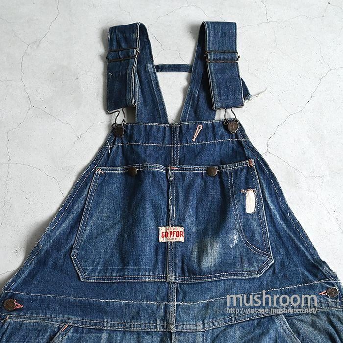 GO PFOR DENIM OVERALL(AMASING REPAIR) - 古着屋 | mushroom GO PFOR DENIM OVERALL(AMASING REPAIR) - 古着屋 | mushroom