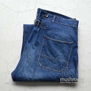 STRONG RELIABLE DENIM WORK TROUSER WITH BUCKLEBACK