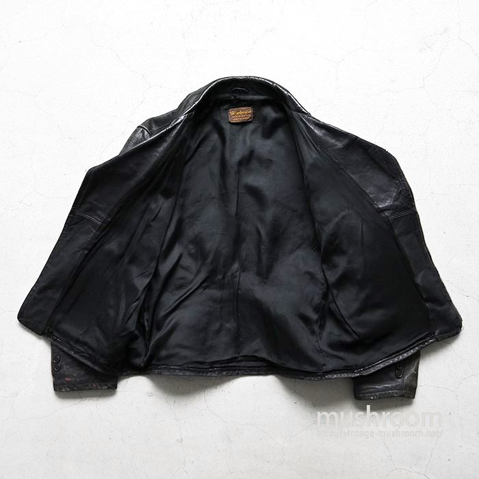 WINDWARD HORSE HIDE LEATHER SPORTS JACKET - 古着屋 ｜ mushroom(マッシュルーム)  ヴィンテージクロージングストア