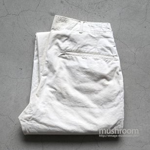ROOSTER BRAND WHITE HBT WORK TROUSERS（W34L31/GOOD CONDITION）