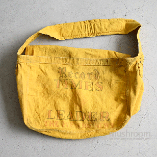 RECORD TIMES NEWSPAPER CANVAS BAGYELLOW COLOR