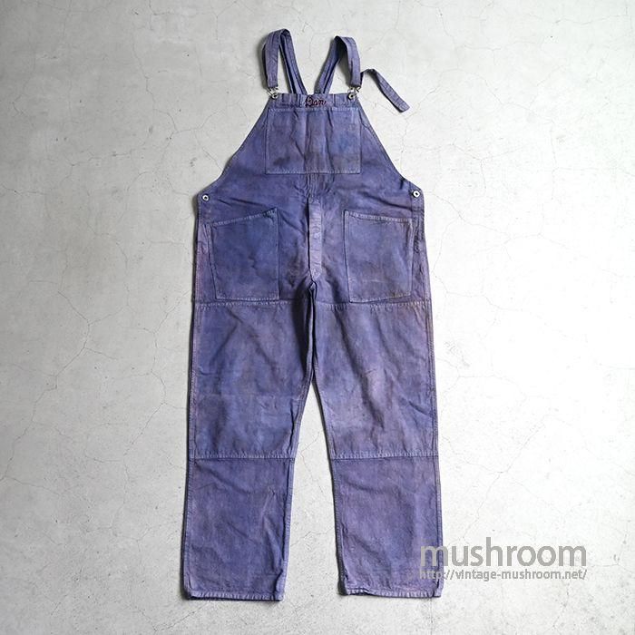NEVER RIPUM CANVAS OVERALL - 古着屋 | mushroom NEVER RIPUM CANVAS OVERALL - 古着屋 | mushroom