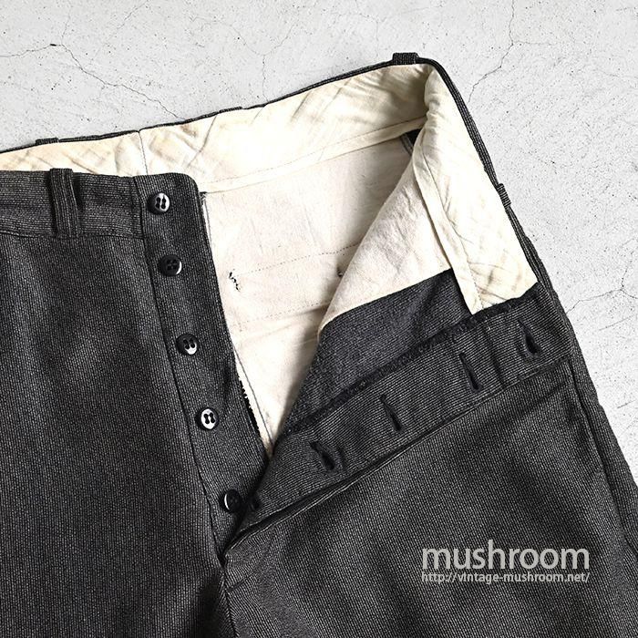 STIFEL FABRIC PIN-STRIPED COTTON WORK TROUSER - 古着屋