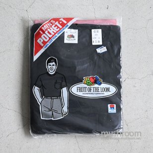 FRUIT OF THE LOOM PLAIN T-SHIRT WITH POCKET（XL/DEADSTOCK）