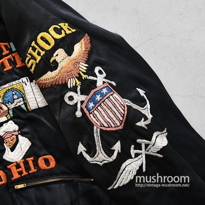 ビンテージ❣️Shearling ❣️黒 M秋冬❣️入手困難❣️昭和レトロ❣️ジャケット❣️ NORTH AFRICA SOUVENIR JACKET（GOOD CONDITION） - 古着屋