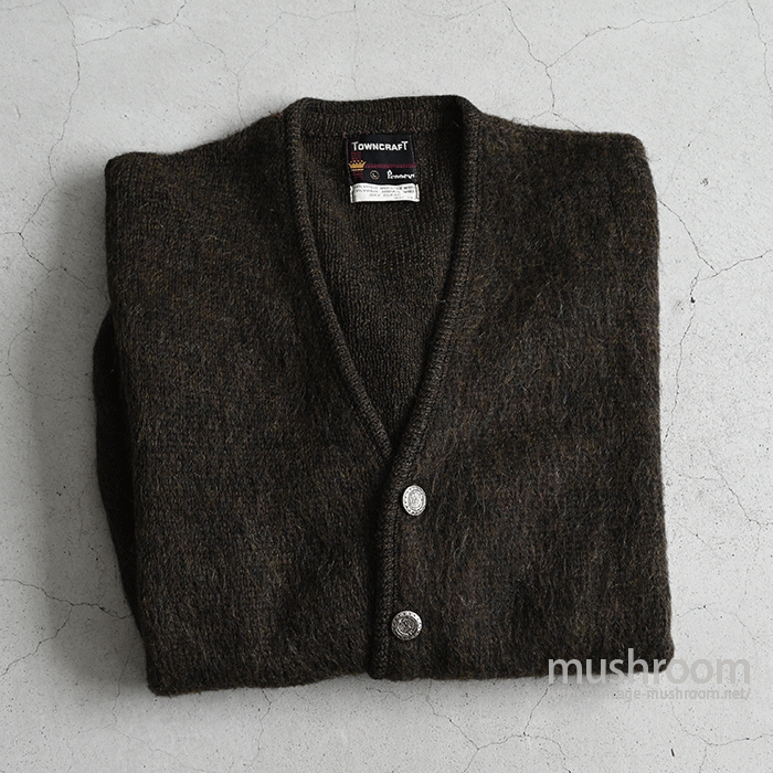 TOWNCRAFT MOHAIR CARDIGAN(MINT/LARGE) - 古着屋 | mushroom TOWNCRAFT MOHAIR CARDIGAN(MINT/LARGE) - 古着屋 | mushroom
