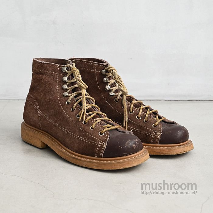 OLD SUEDE LEATHER MONKEY BOOTS（US7） - 古着屋 ｜ mushroom 