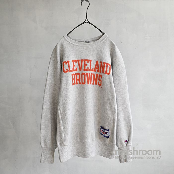 CHAMPION NFL ”CLEVELAND BROWNS” REVERSE WEAVE（LARGE） - 古着屋
