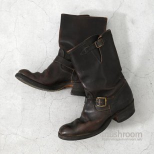 UNKNOWN HORSEHIDE ENGINEER BOOTSGOOD CONDITION/9E