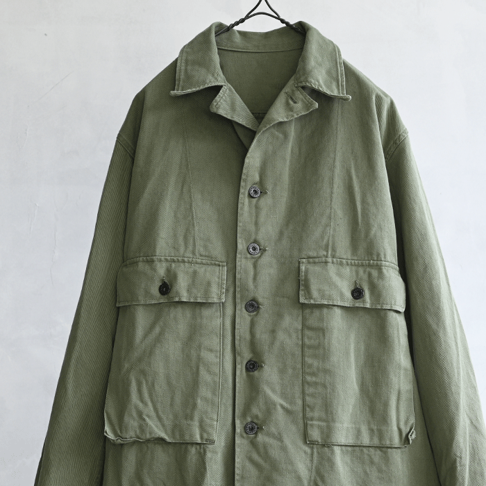 WW2 U.S.NAVY COTTON TWILL UTILITY JACKET（40L） - 古着屋 