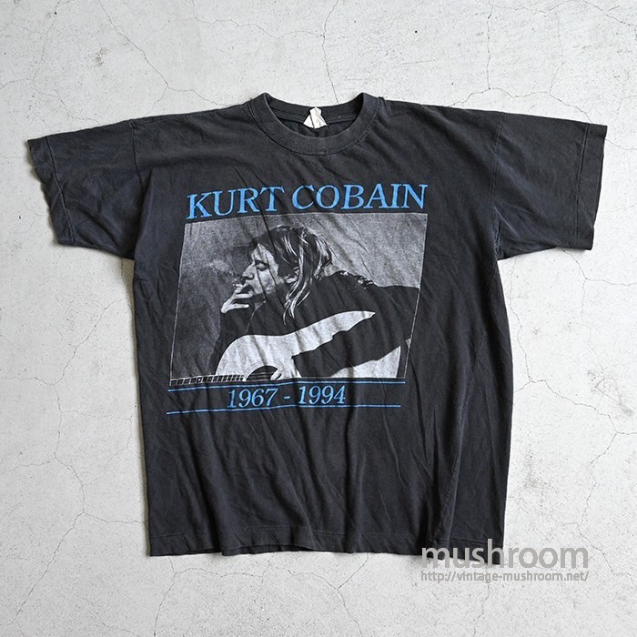 KURT D.COBAIN(1967-1994) T-SHIRT(MAYBE.EURO BODY) - 古着 KURT D.COBAIN(1967-1994) T-SHIRT(MAYBE.EURO BODY) - 古着