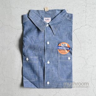 COAST-WIDE CHAMBRAY WORK SHIRT17/DEADSTOCK