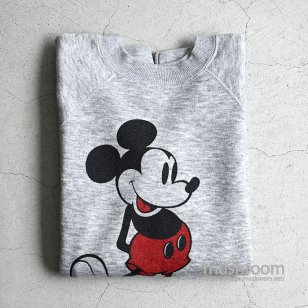 OLD MICKEY MOUSE SWEAT SHIRT（MINT/LARGE）