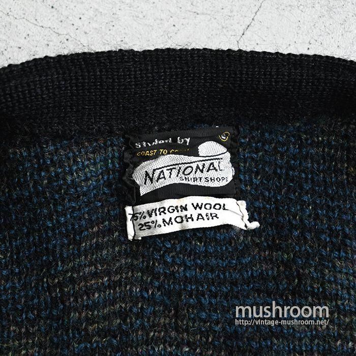 NATIONAL MOHAIR CARDIGAN（LARGE） - 古着屋 ｜ mushroom