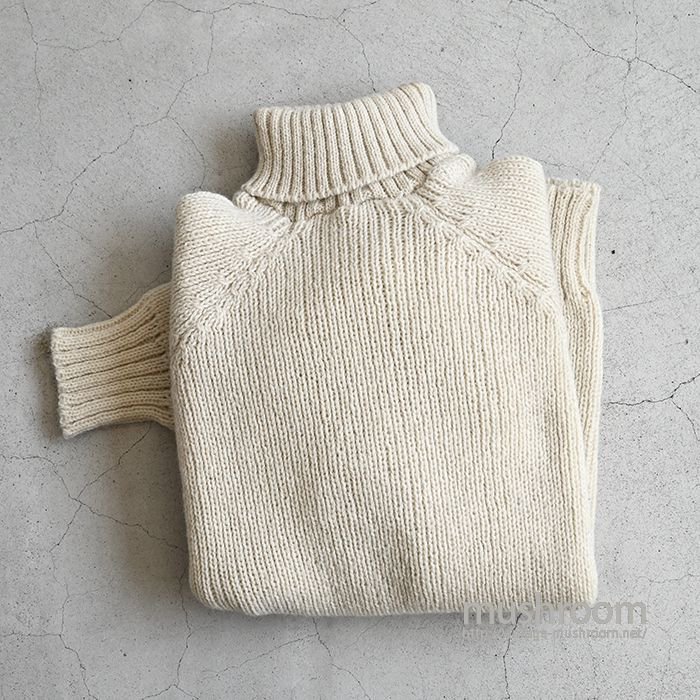 PETER STORM TURTLE-NECK OILED WOOL SWEATER（MAYBE DEADSTOCK 