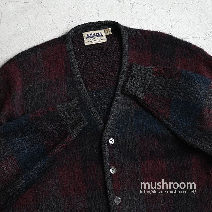 AMANA WOOLEN MILLS WOOL CARDIGAN（GOOD CONDITION/LARGE） - 古着屋