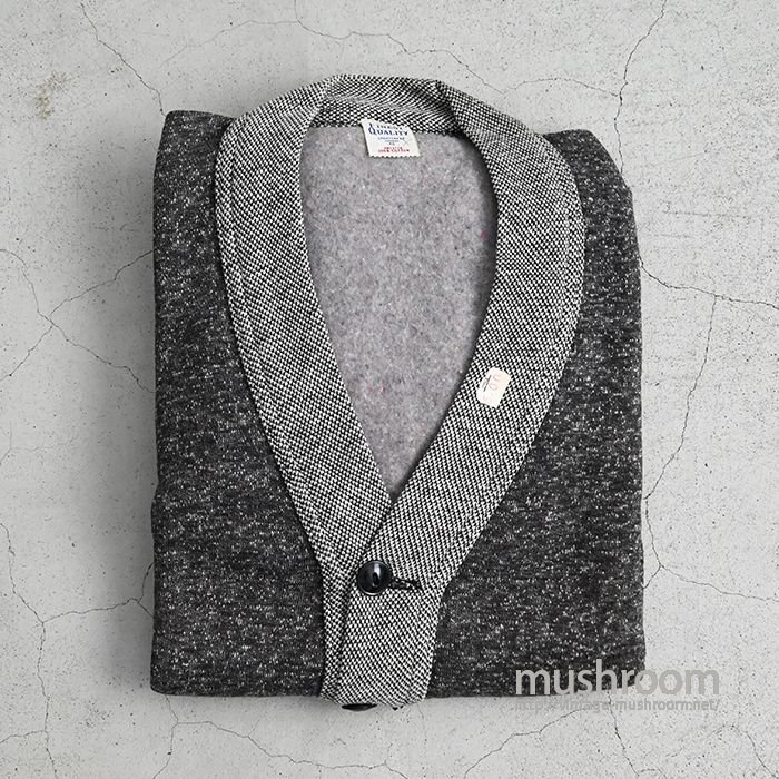 OLD SALT&PEPPER SWEAT CARDIGAN（40/DEADSTOCK 