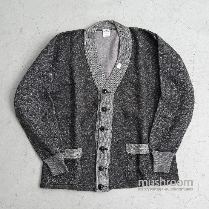 OLD SALT&PEPPER SWEAT CARDIGAN（40/DEADSTOCK） - 古着屋 