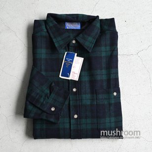 PENDLETON THE BLACK WATCH L/S WOOL SHIRT WITH ELBOW PATCHDEADSTOCK/LARGE