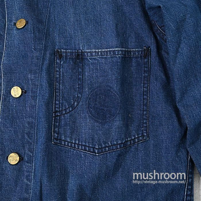 NEVER-RIPUM RAILROAD DENIM JACKET - 古着屋 ｜ mushroom