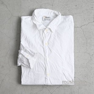 BRENT L/S WHITE COTTON BROAD SHIRT（GOOD CONDITION/BIG SIZE）
