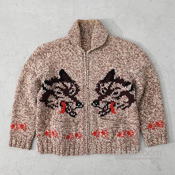 OLD ”WOLF PATTERN” COWICHAN JACKET（MIXED COLOR） - 古着屋