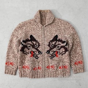 OLD WOLF PATTERN COWICHAN JACKETMIXED COLOR